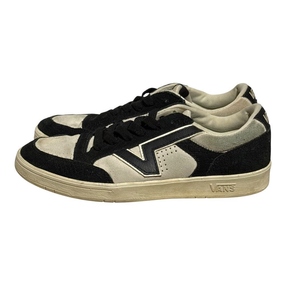 Vans Lowland CC Black White Suede Leather Skate Shoes Men's Size 9.5 - Picture 4 of 8